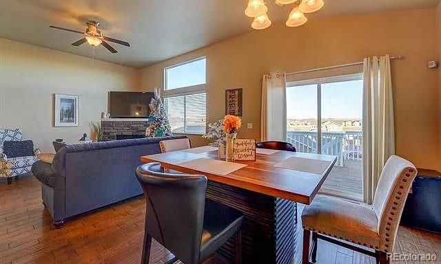 Dining room, Interior, Living room, Wood Texture Flooring
