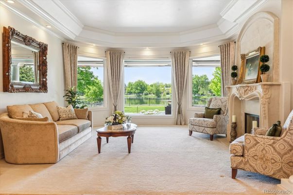 Fireplace, Interior, Living room, Recessed Lighting