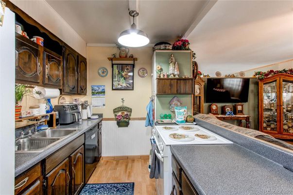 Interior, Kitchen, Wood Texture Flooring