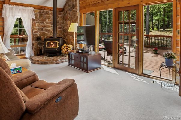 Fireplace, Interior, Living room, Stone Walls