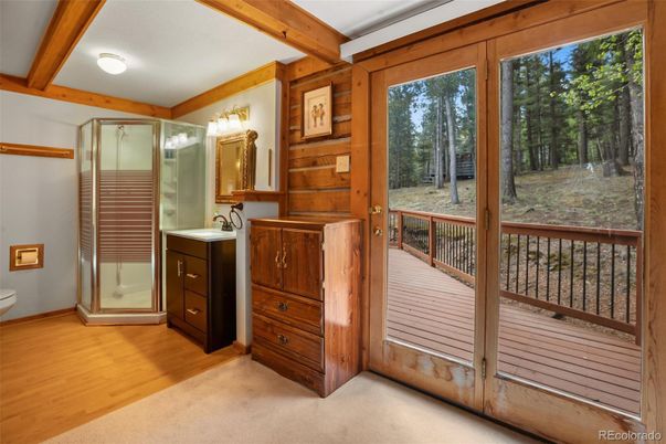 Bathroom, Interior, Wood Texture Flooring, Wooden Walls