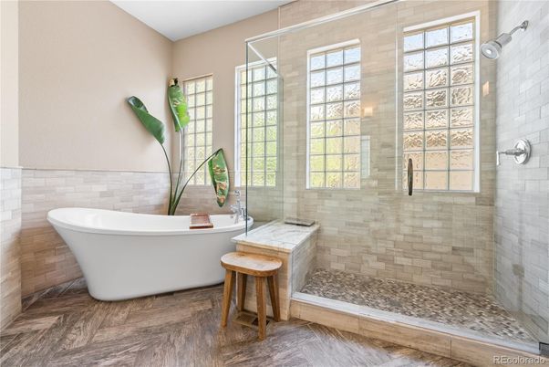 Bathroom, Free Standing Baths, Glass Shower, Interior