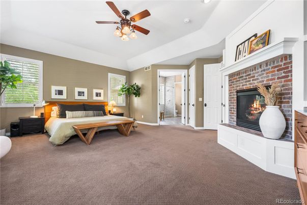 Bedroom, Fireplace, Interior, Stone Walls