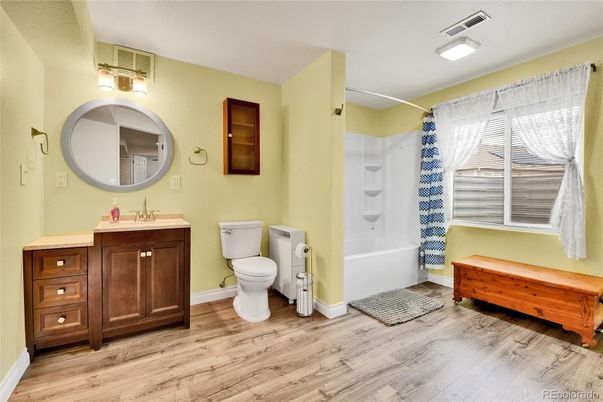 Bathroom, Interior, Wood Texture Flooring