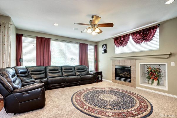 Home Theatre Room, Fireplace, Interior, Living room, Recessed Lighting