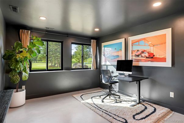 Home Office, Interior, Recessed Lighting