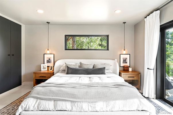 Bedroom, Interior, Pendant Lights, Recessed Lighting