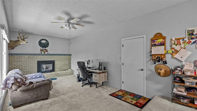 Home Office, Interior, Stone Walls