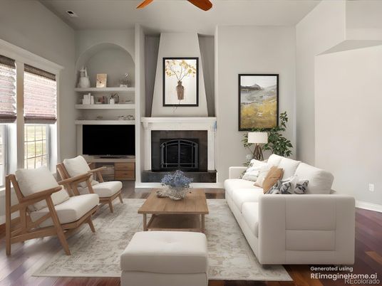 Fireplace, Interior, Living room, Wood Texture Flooring