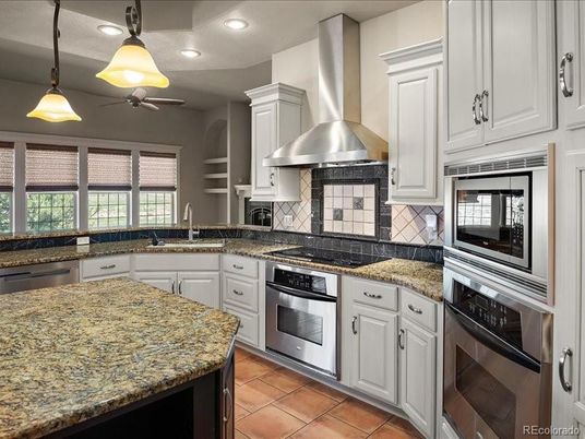 Interior, Kitchen, Pendant Lights, Recessed Lighting, Stainless Steel Appliances