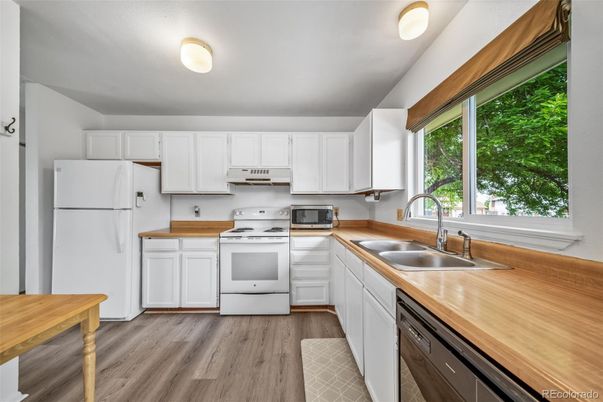 Interior, Kitchen, Wood Texture Flooring