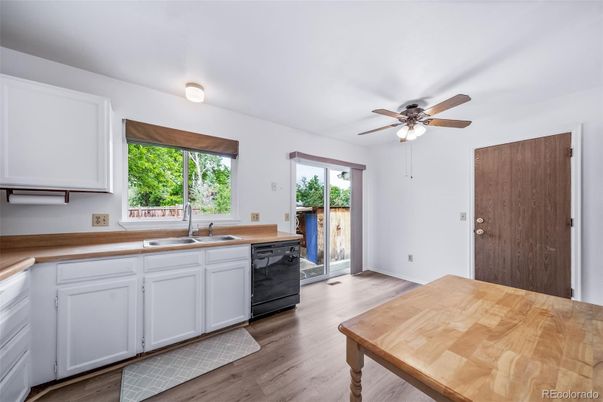 Interior, Kitchen, Wood Texture Flooring