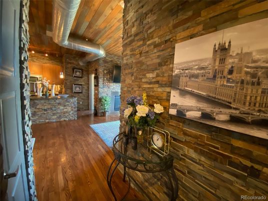 Interior, Stone Walls, Wood Texture Flooring, Wooden Walls
