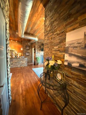 Interior, Stone Walls, Wood Texture Flooring, Wooden Walls