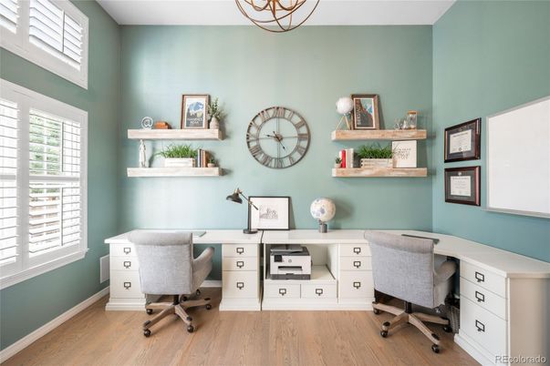 Home Office, Interior, Wood Texture Flooring