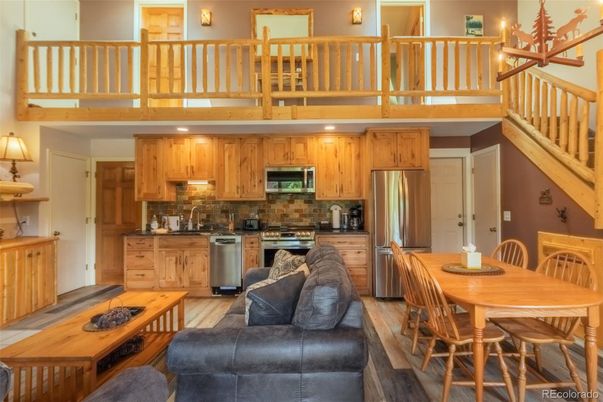 Dining room, Interior, Kitchen, Stainless Steel Appliances, Wood Texture Flooring