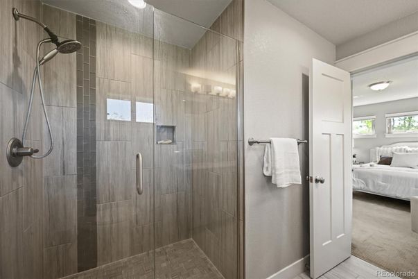 Bathroom, Bedroom, Glass Shower, Interior