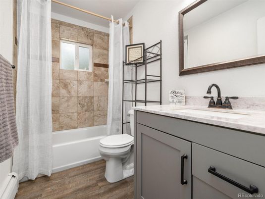 Bathroom, Interior, Wood Texture Flooring