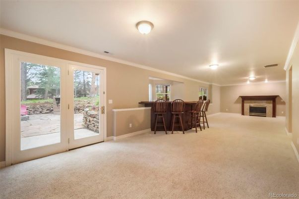 Empty room, Fireplace, Interior