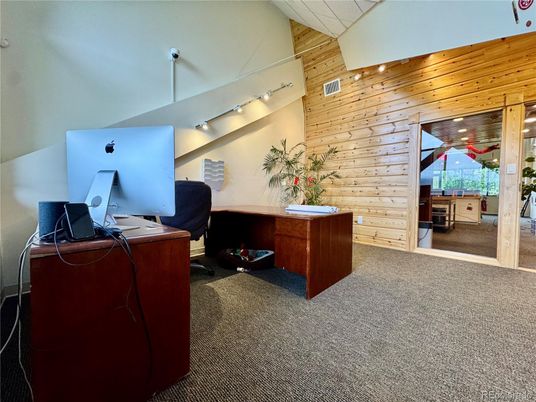 Home Office, Interior, Wooden Walls