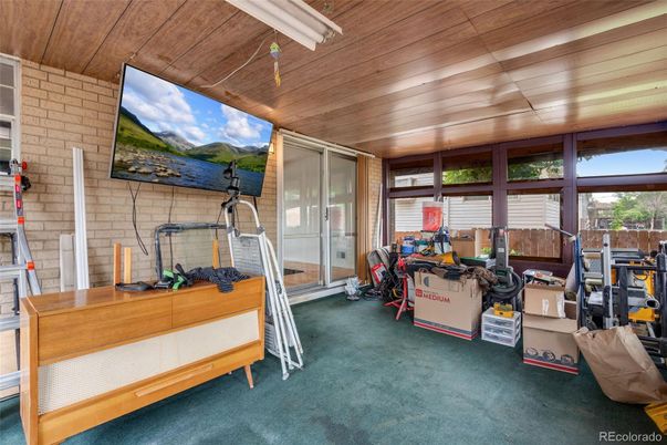 Interior, Stone Walls, Wooden Ceilings