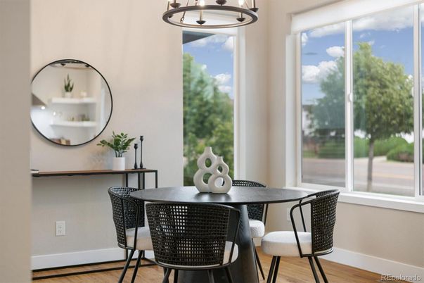 Dining room, Interior, Wood Texture Flooring