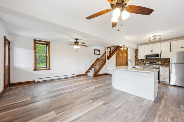 Interior, Kitchen, Wood Texture Flooring