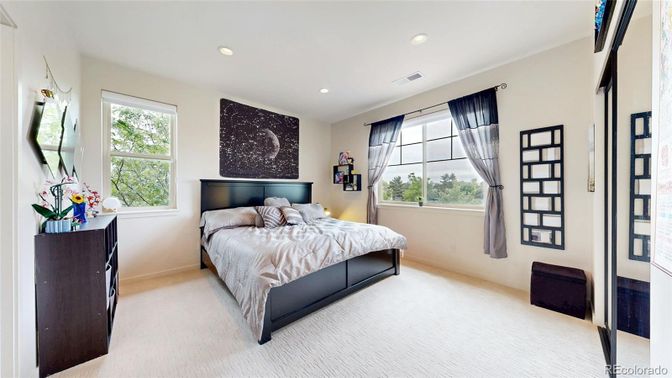 Bedroom, Interior, Recessed Lighting