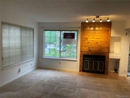 Empty room, Fireplace, Interior, Wooden Walls