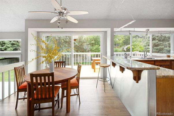 Dining room, Interior, Wood Texture Flooring