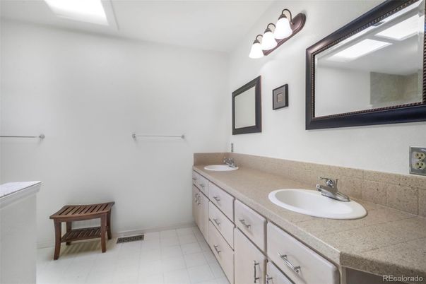 Bathroom, Dual Sink Vanities, Interior, Tile Countertops