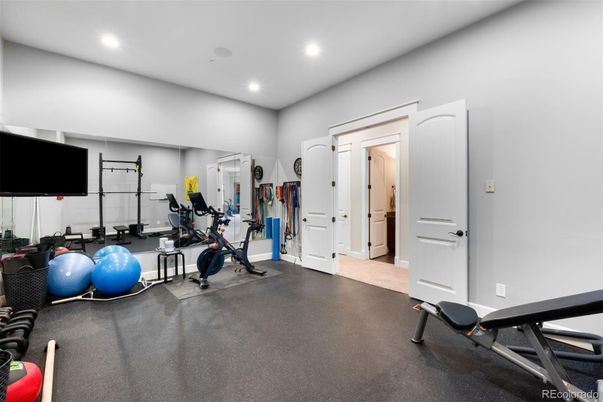 Fitness Equipment, Interior, Recessed Lighting