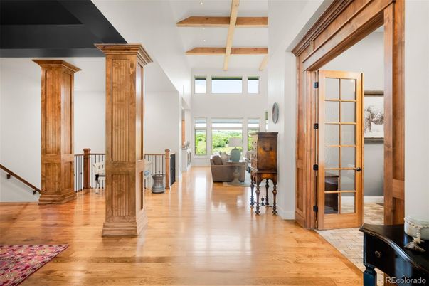 Interior, Recessed Lighting, Wooden Beams, Wood Texture Flooring
