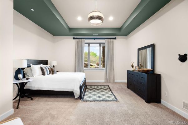 Bedroom, Interior, Pendant Lights, Recessed Lighting