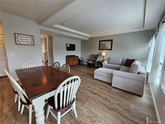Dining room, Interior, Living room, Wood Texture Flooring