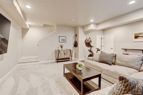 Interior, Living room, Recessed Lighting