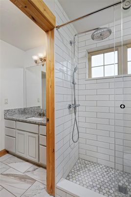 Bathroom, Glass Shower, Interior, Marble