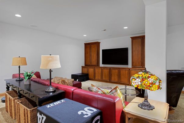 Interior, Living room, Recessed Lighting