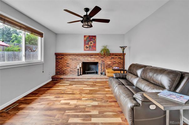 Fireplace, Interior, Living room, Stone Walls, Wood Texture Flooring