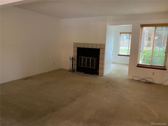 Empty room, Fireplace, Interior