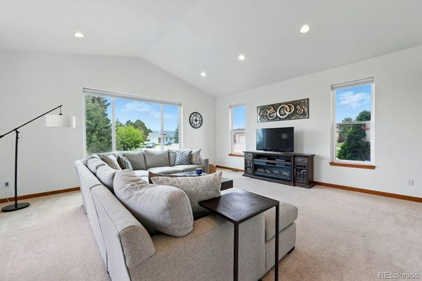 Interior, Living room, Recessed Lighting