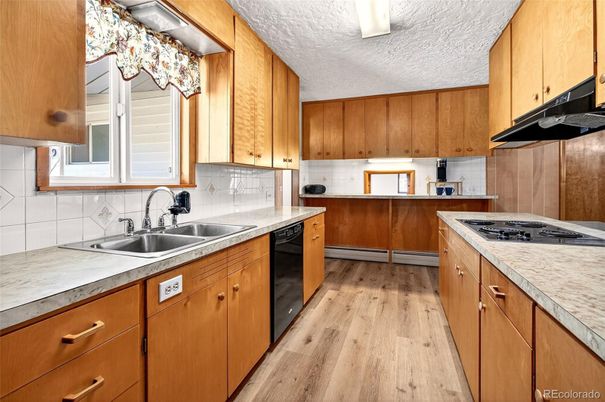 Interior, Kitchen, Wood Texture Flooring