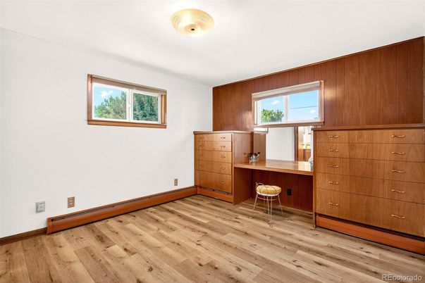 Home Office, Interior, Wood Texture Flooring, Wooden Walls