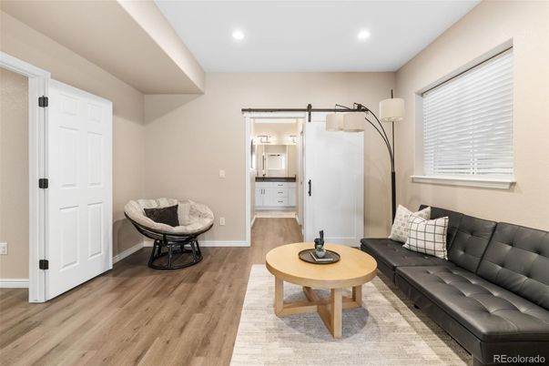 Interior, Recessed Lighting, Wood Texture Flooring