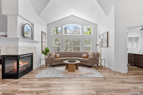 Fireplace, Interior, Living room, Wood Texture Flooring