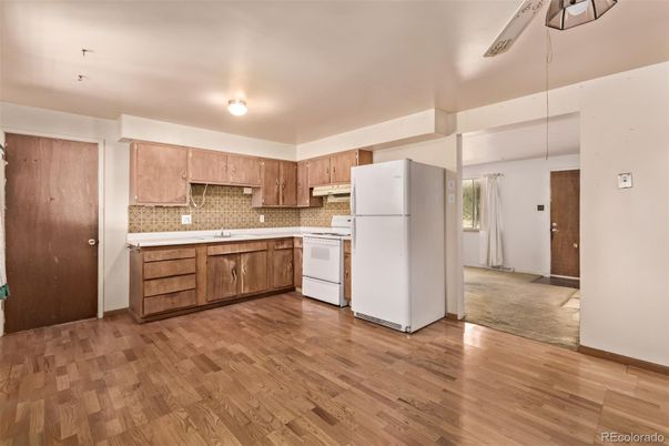 Interior, Kitchen, Wood Texture Flooring