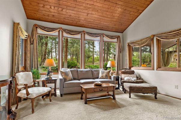 Interior, Living room, Sun Room, Wooden Ceilings
