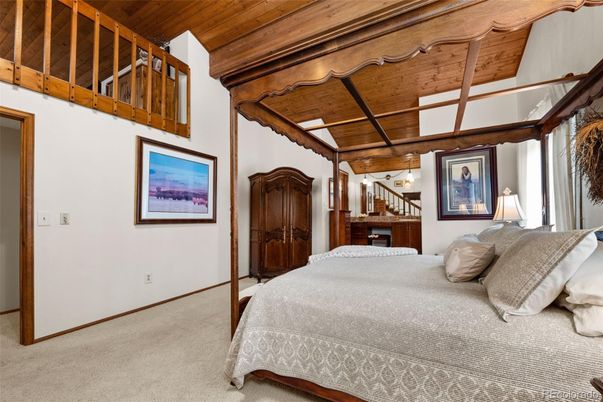 Bedroom, Interior, Wooden Beams, Wooden Ceilings