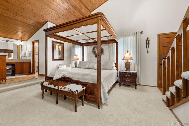 Bedroom, Interior, Wooden Ceilings