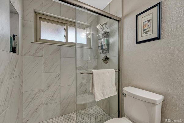 Bathroom, Glass Shower, Interior, Marble Walls